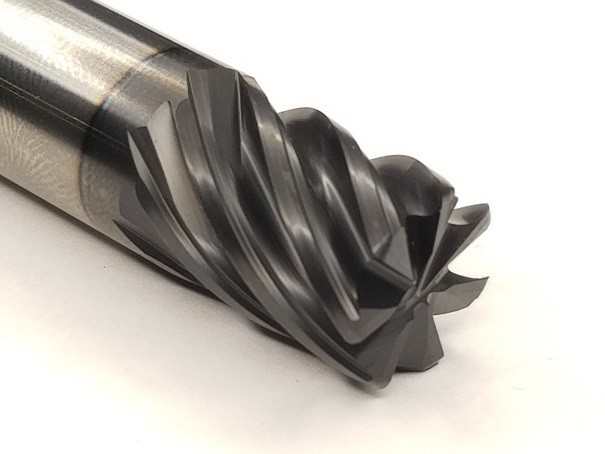 1/2" 7 Flute Variable Index High Performance Carbide End Mill .030 Radius
