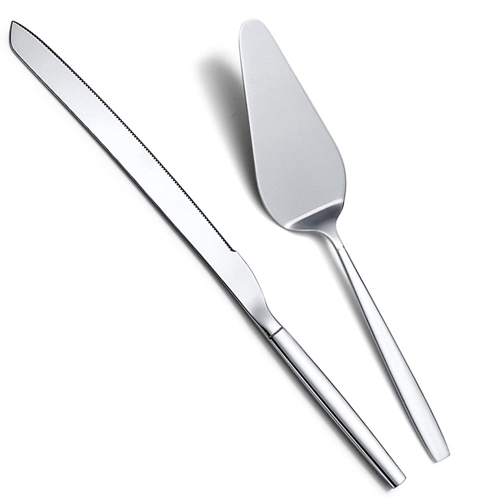Wedding Cake and Server Set, Stainless Steel Cake Cutting Set For Include Cak...