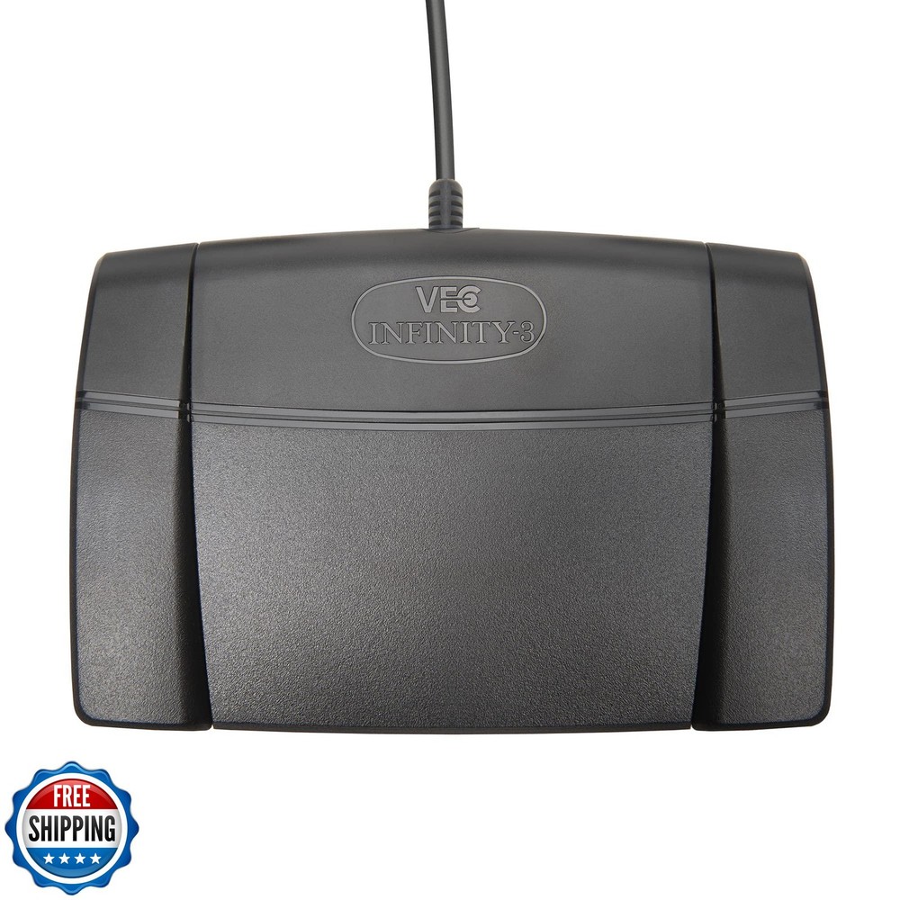 Executive Communication Systems Infinity 3 USB Foot Pedal Control with Comput