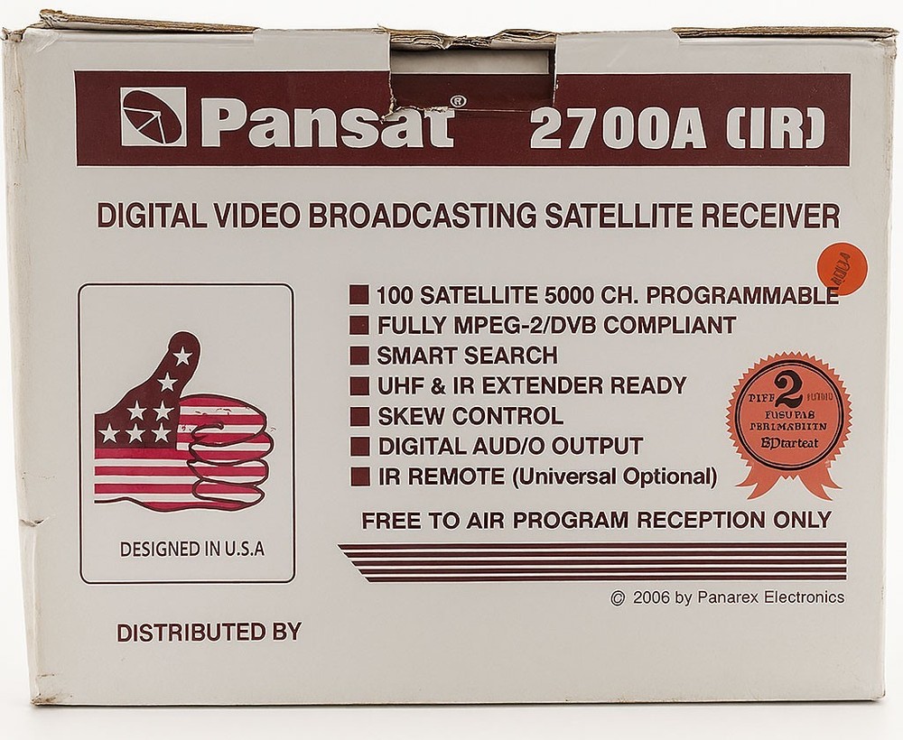 📺 Pansat 2500A Satellite Receiver – Box Labeled 2700A [IR] – Tested