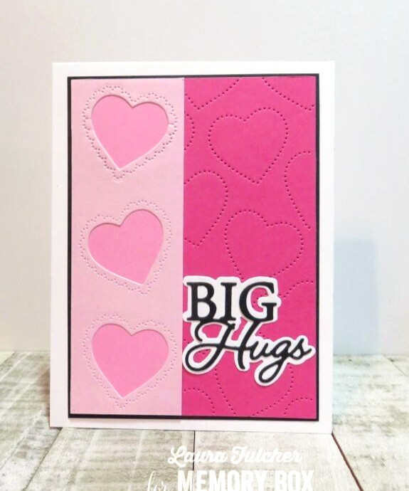 Memory Box Slim Pinpoint Heart Plate Craft Die