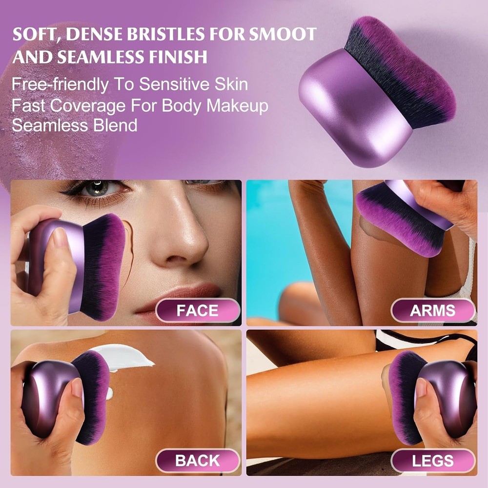 Extra Large Body Makeup Brush,75mm Wide-headed Body Coverage Applicator