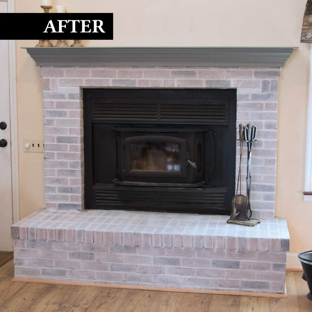 Brick Transformations Whitewash Paint for Brick Walls and Fireplaces