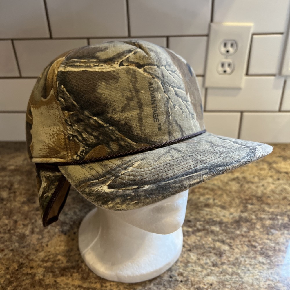 Real Tree Camo Insulated Baseball Hat Cap Ear Flaps SnapBack Snap Back