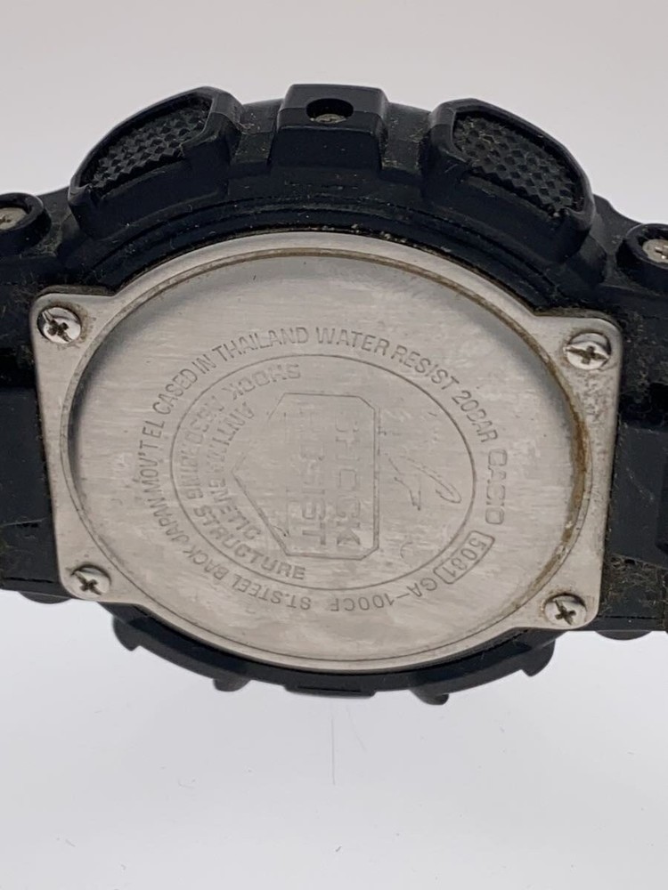 CASIO Quartz Watch G-SHOCK / Digital-Analog / Rubber / Black / Black