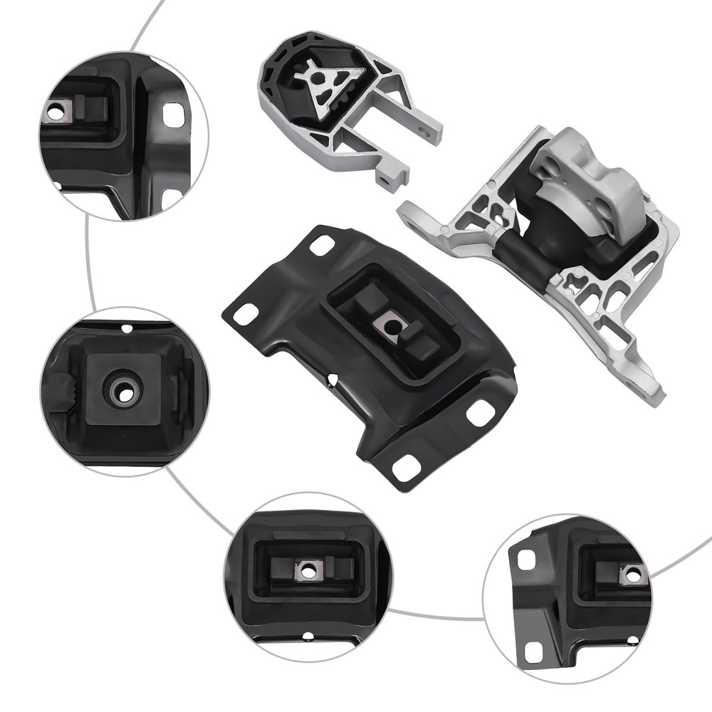 Engine Motor Transmission Mount Kit for Ford Focus 2012-2018 #3214