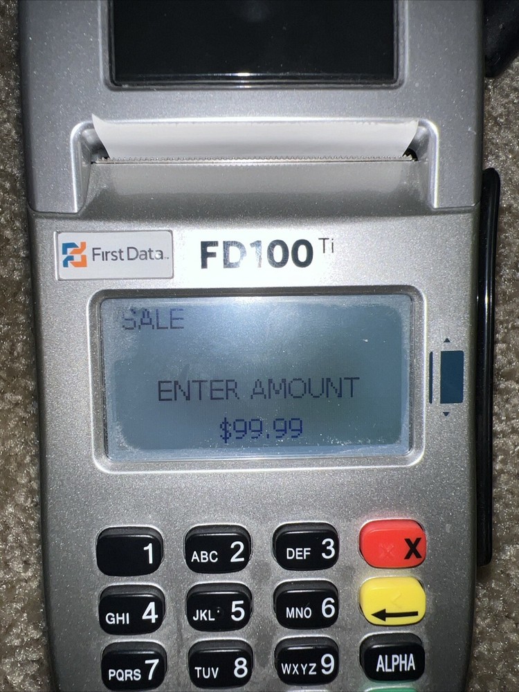 First Data FD100 TI Credit Card Terminal