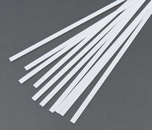 Evergreen Styrene Strips .010x.156 (10) - Model Railroad Scratch Building