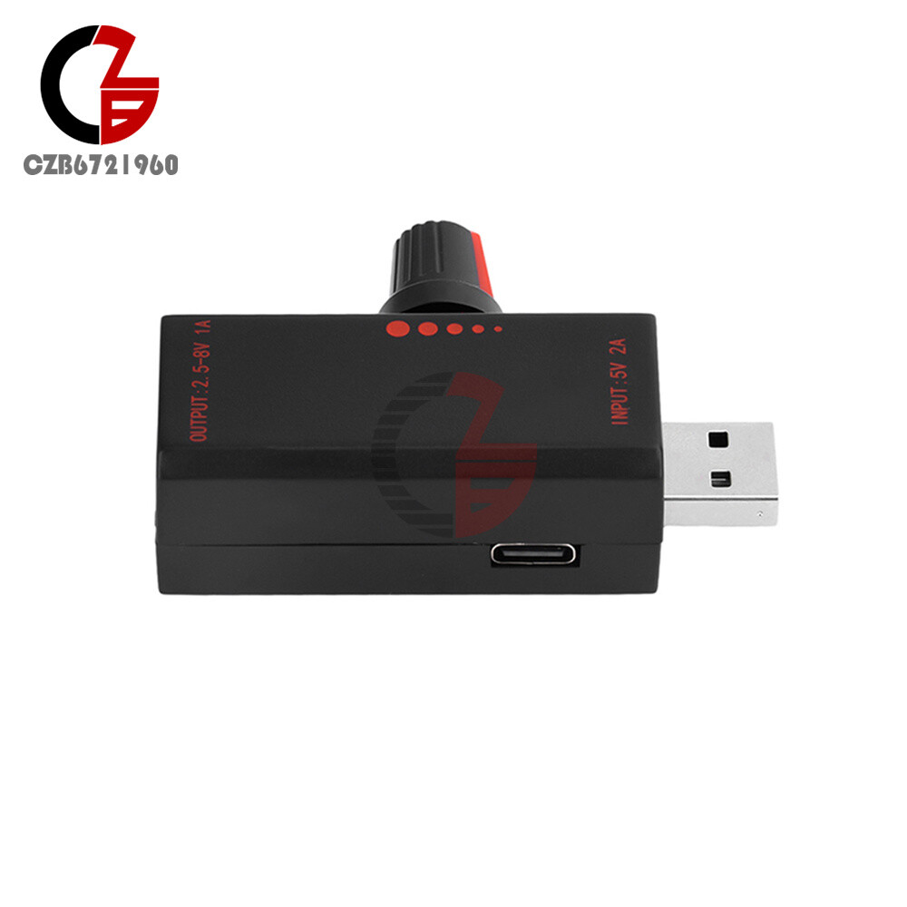 5W DC5V 2A Fan Controller Stepless Speed Control w/ Switch USB Protection Type-C