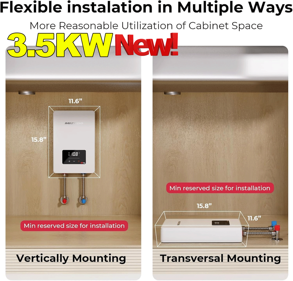 11KW 3.5KW Electric Tankless Water Heater Instant Hot Water Heater whole house