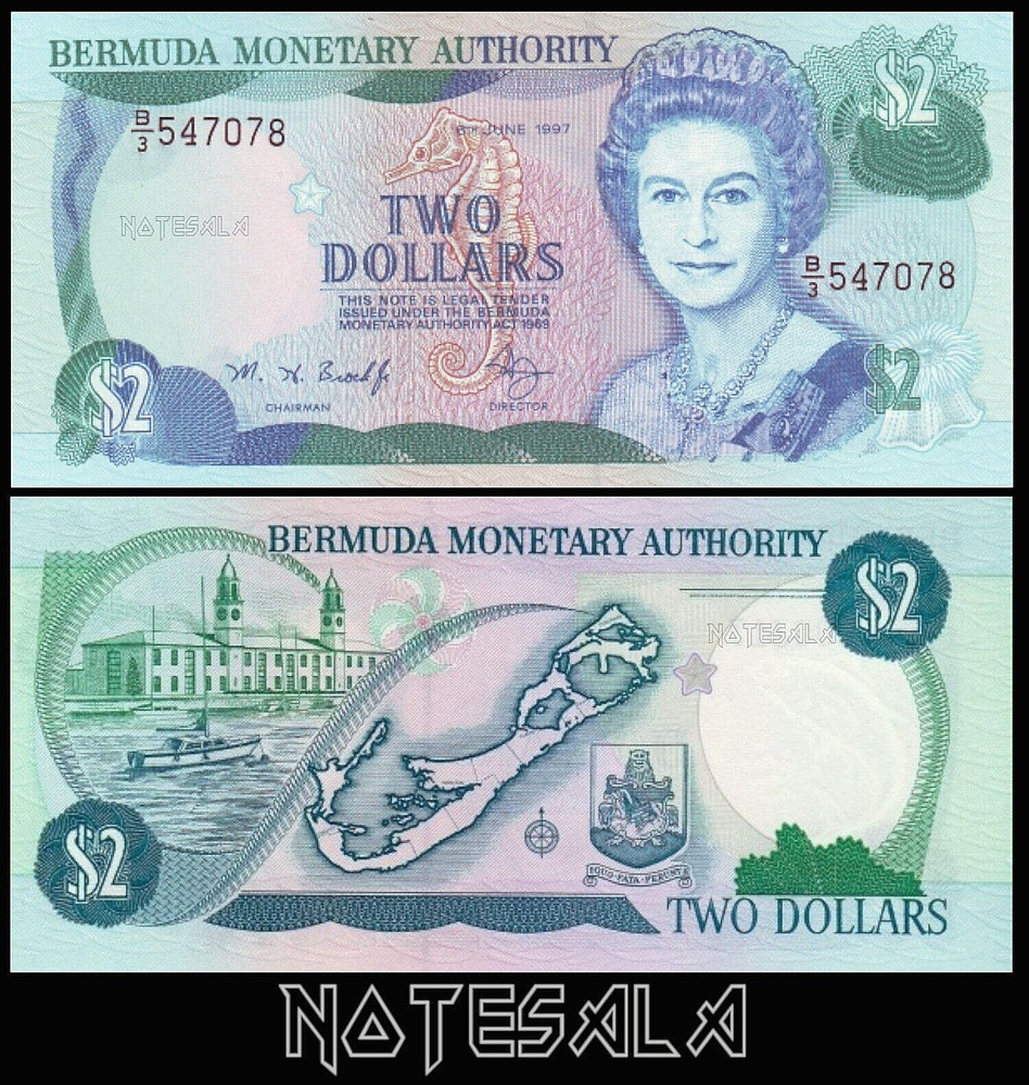 BERMUDA 2$ DOLLARS 1997 Pick-40Ab NEW-UNC