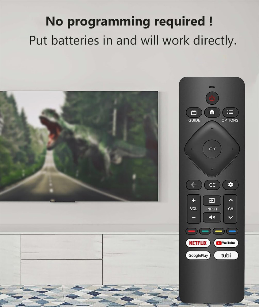 Remote Control Replacement for Philips Google/Android Smart TV, Universal and No