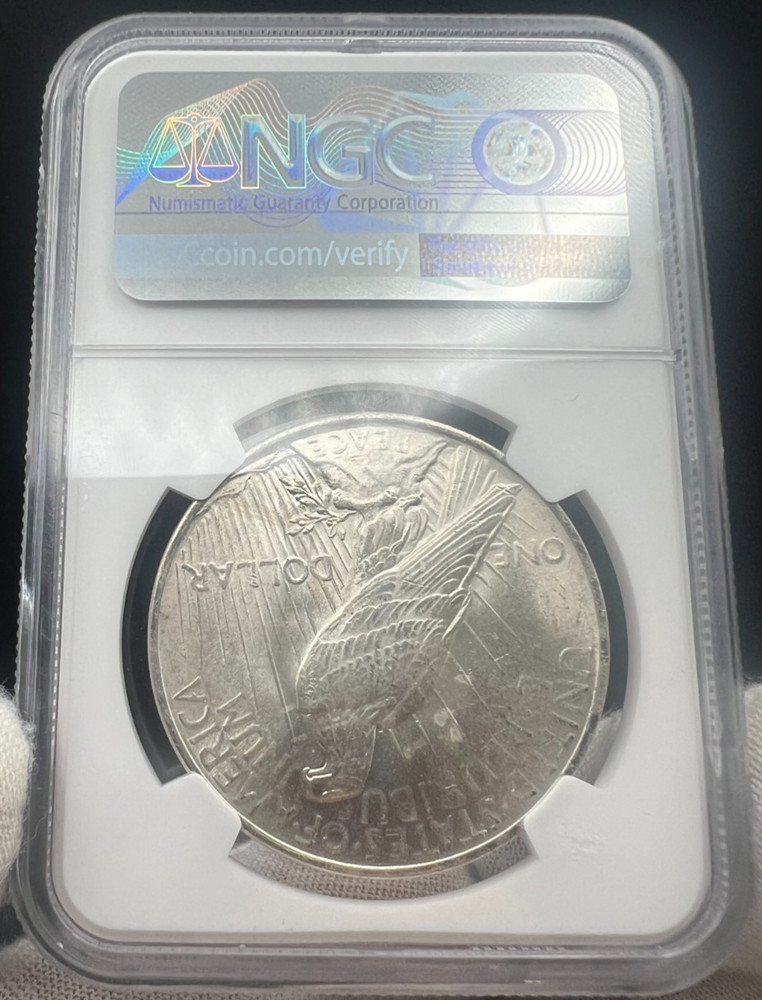 1922 NGC MS62 Peace Silver Dollar