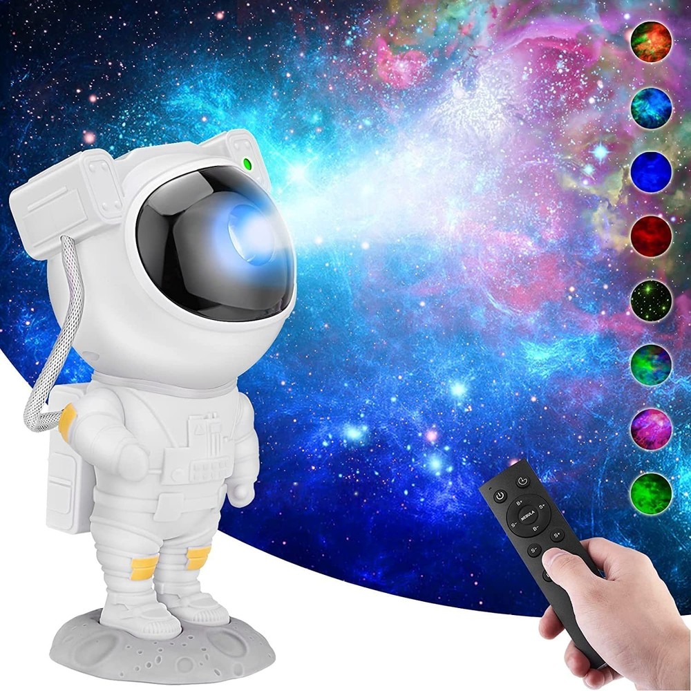 Mooyran Astronaut Starry Sky Night Light Projector - White