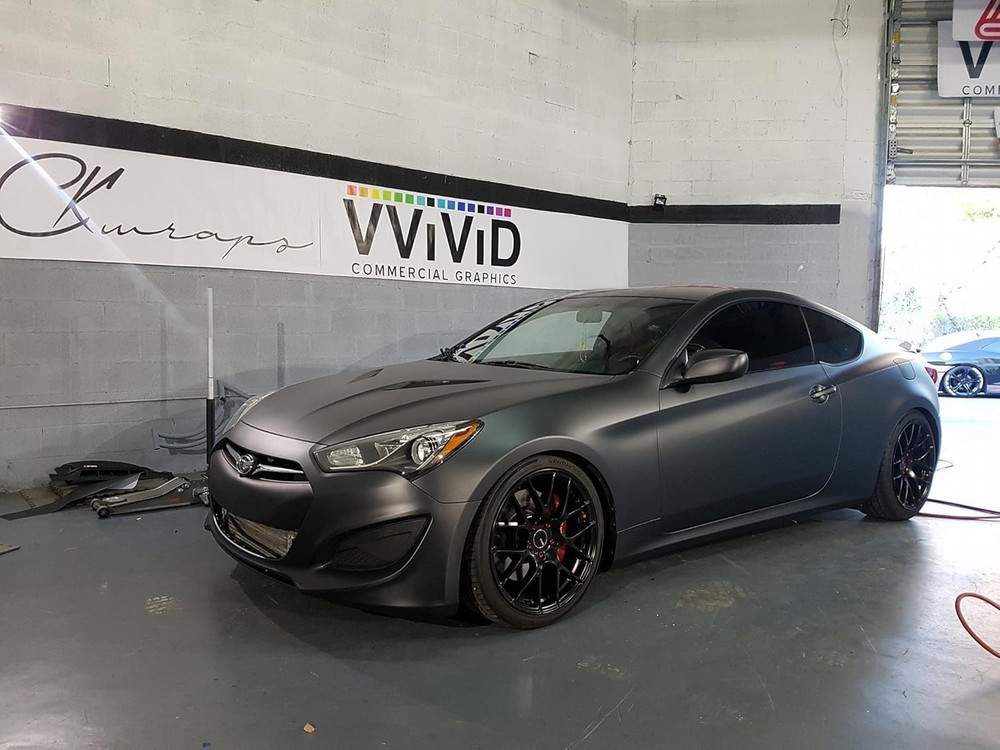 Matte Metallic Black Vinyl Wrap (1Ft X 5Ft)