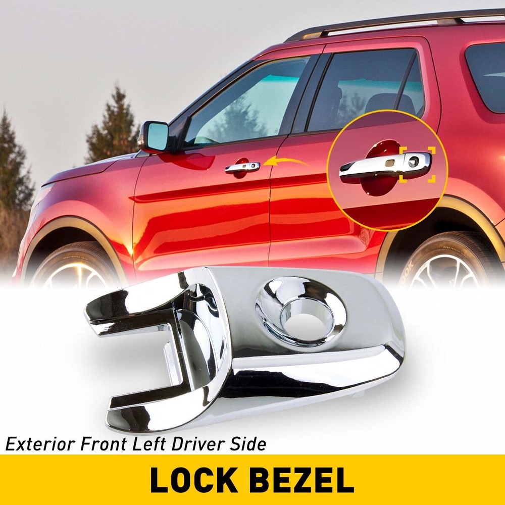 Exterior Outside Door Handle Chrome Front LH Driver Side for Explorer Edge New