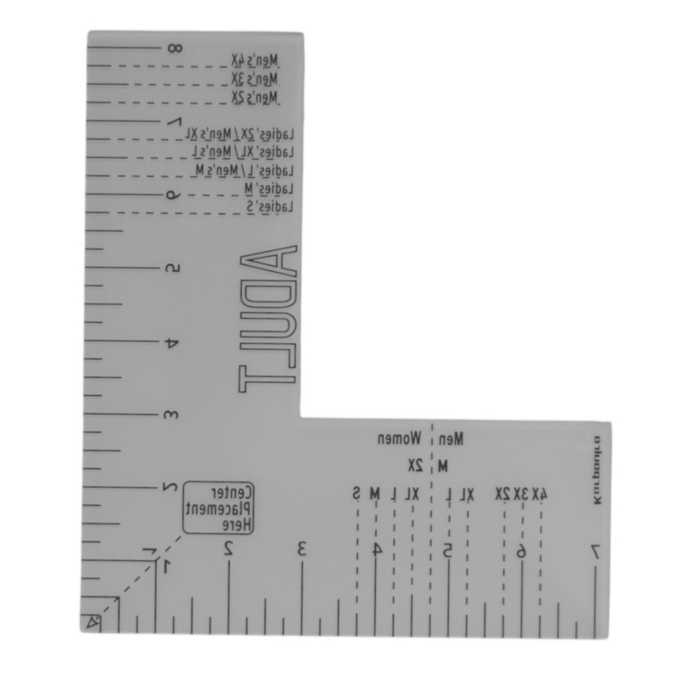T-shirt Ruler Guide for Vinyl Alignment - Left Chest