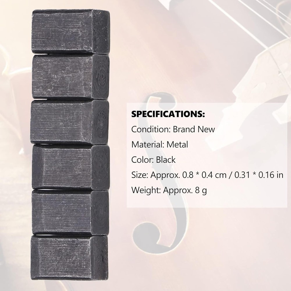 6 PCS Insert Blocks, Electric Guitar Tremolo Bridge Saddle Pro String Lock...