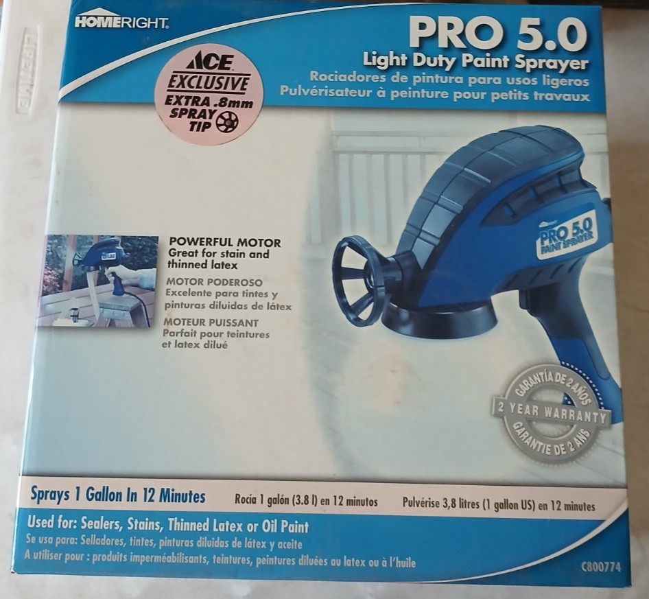 HOMERIGHT C800774 PRO 5.0 LIGHT DUTY PAINT SPRAYER