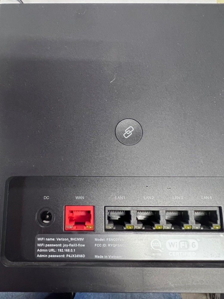 internet gateway verizon WIFI 6