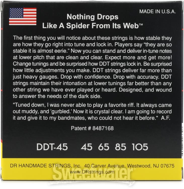 DR Strings DDT-45 Drop-Down Tuning Stainless Steel Medium Bass Strings