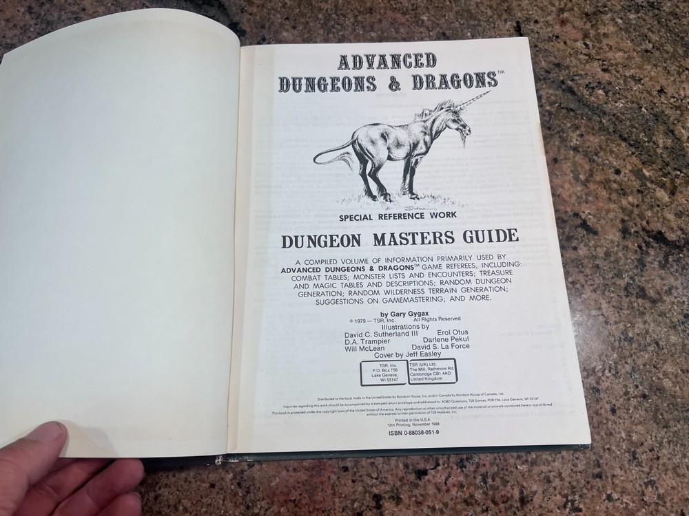 1979 Advanced Dungeons and Dragons Dungeon Masters Guide