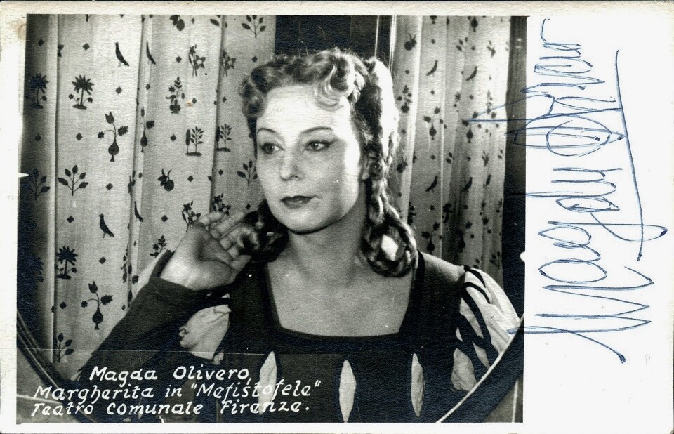 Vintage MAGDA OLIVERO Signed Photo