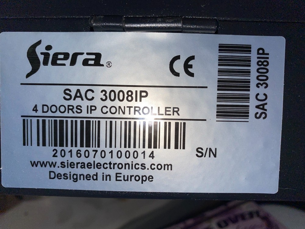 Access Control System Siera SAC 3008IP 4 DORS IP CONTROLLER