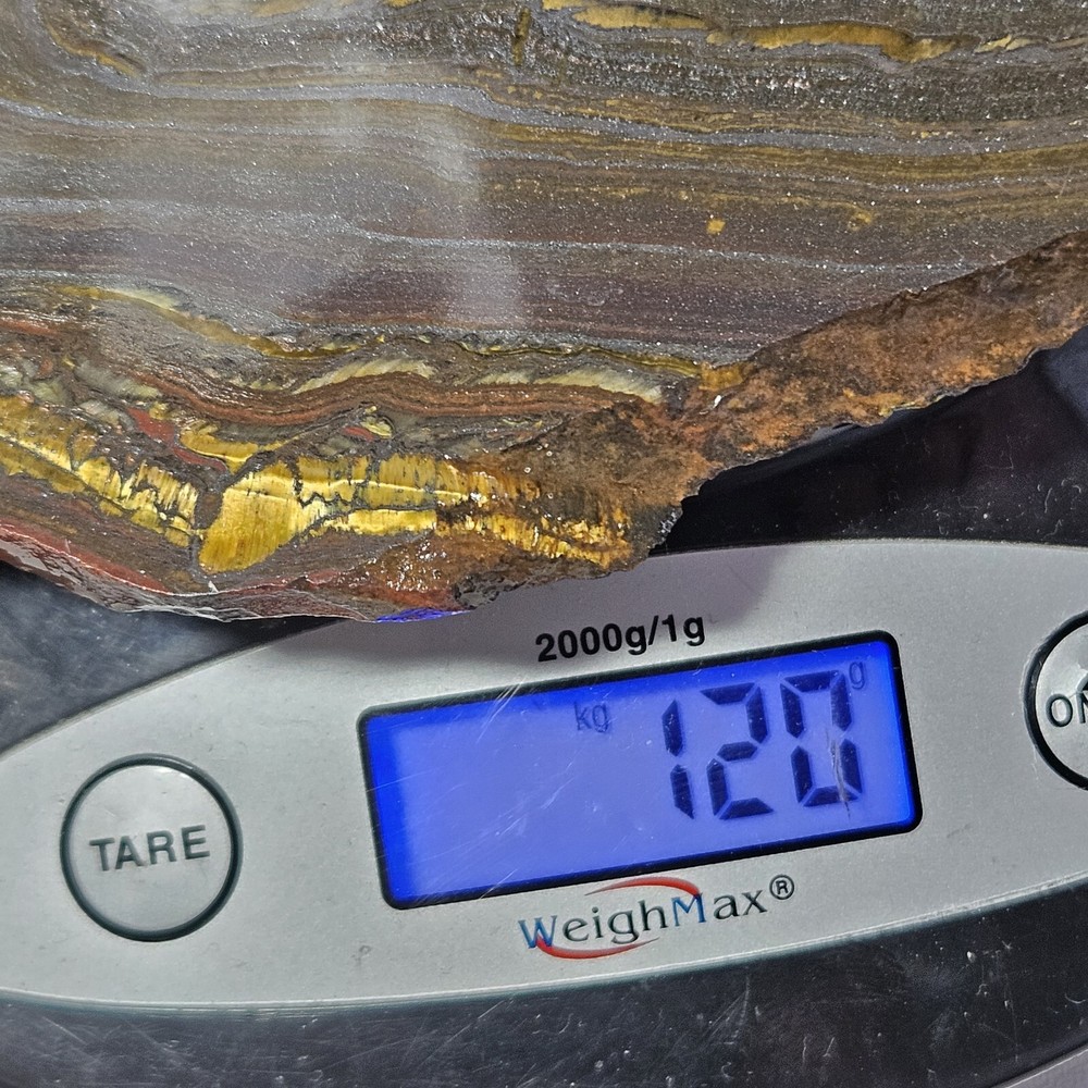Tiger Iron Lapidary Slab 120 grams