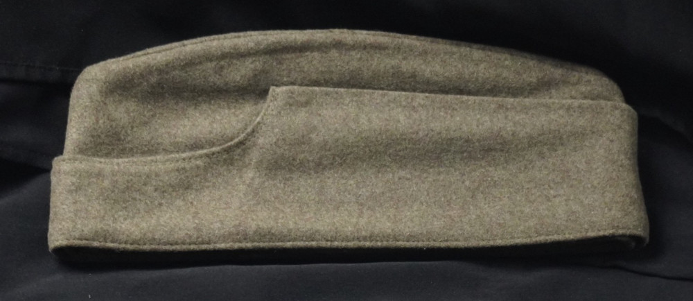 West German Winter Side Cap. Fold Down Flaps. Wool. 1960's