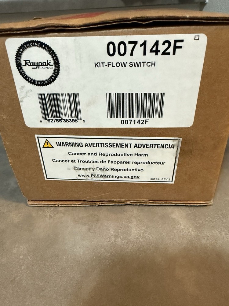 Raypak 007142F Replacement Industrial Flow Switch Kit