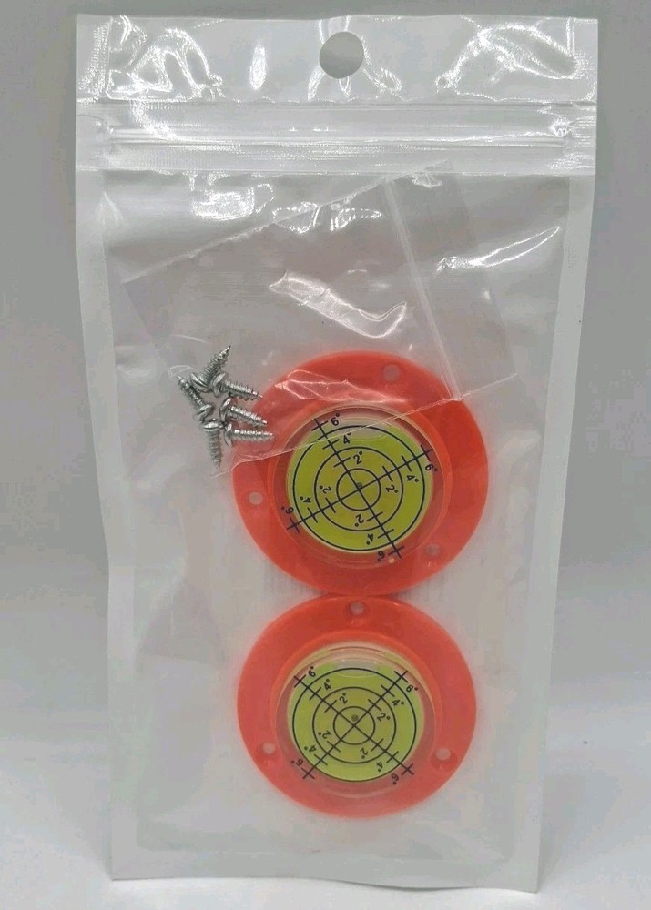 2pcs High Precision Horizontal Bubble Level 49x12mm Round Bull's-Eye Level