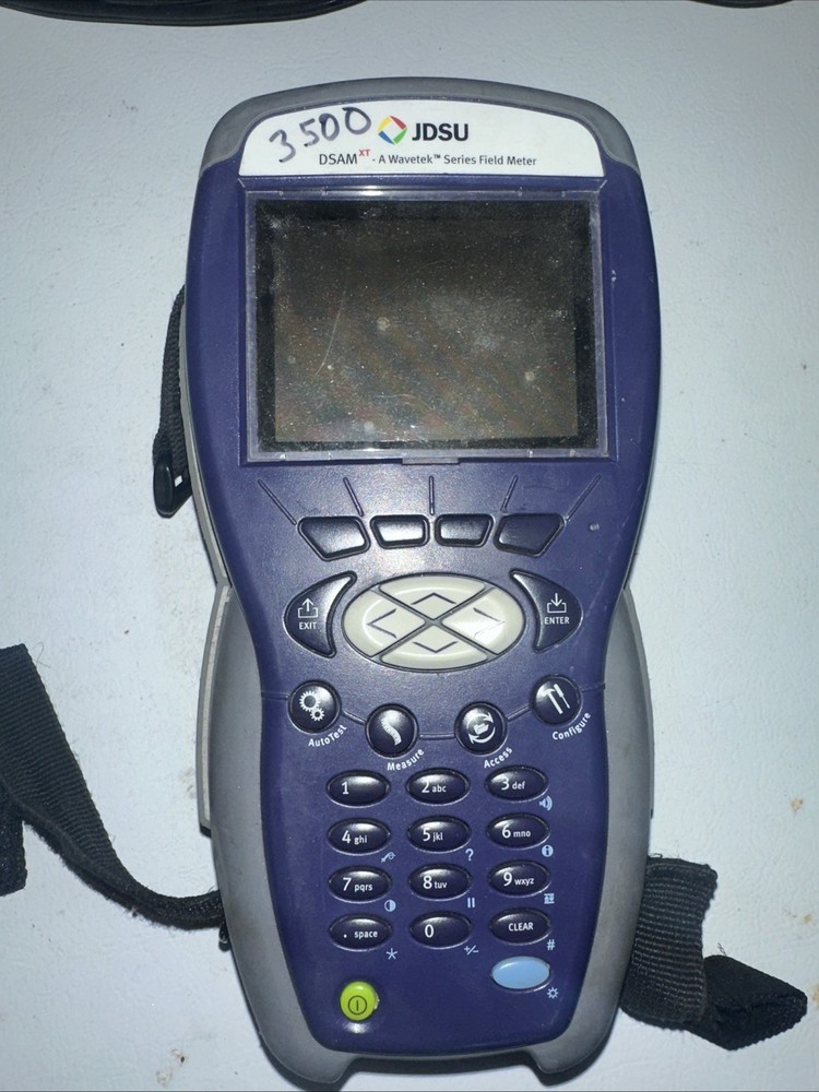 JDSU HST-3500 Network Tester. Wavetek Field Meter.  Powers On. As Is.