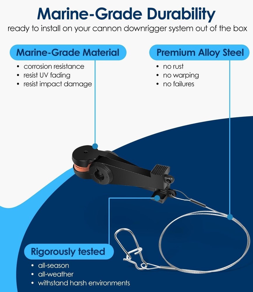 Universal Line Release 2250009 for Cannon Downrigger Adjustable Uni-Line Clip