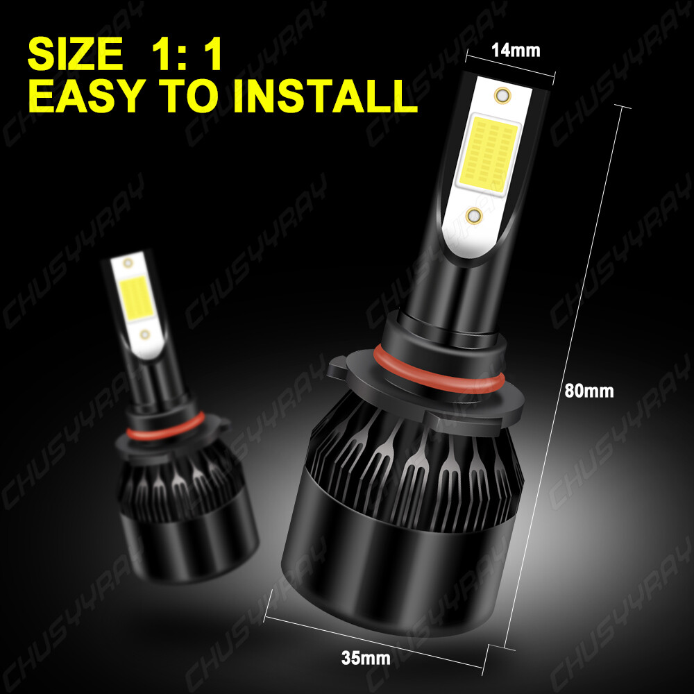 For Lincoln MKX 2007-2010 -6X LED Headlight High/lo Beam + Fog Light Bulbs Combo