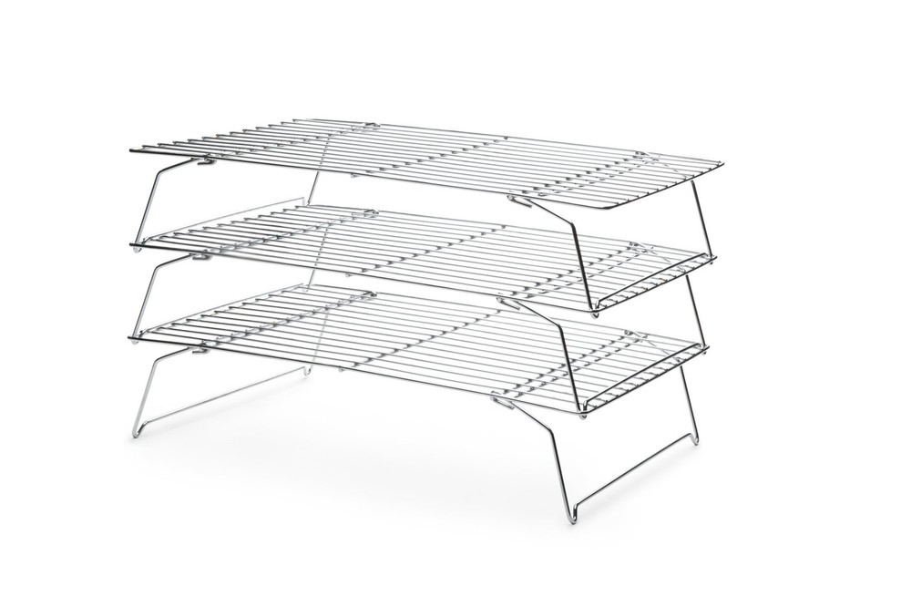 Fox Run 4698 Stackable Cooling Rack Set, Chrome, 3-Piece