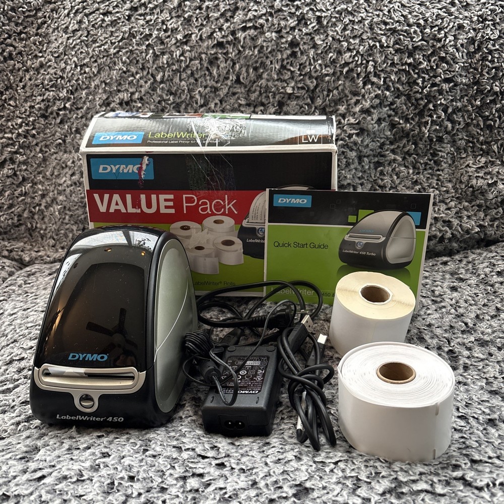 Dymo LabelWriter 450 Printer Value Pack With Labels Preowned Works