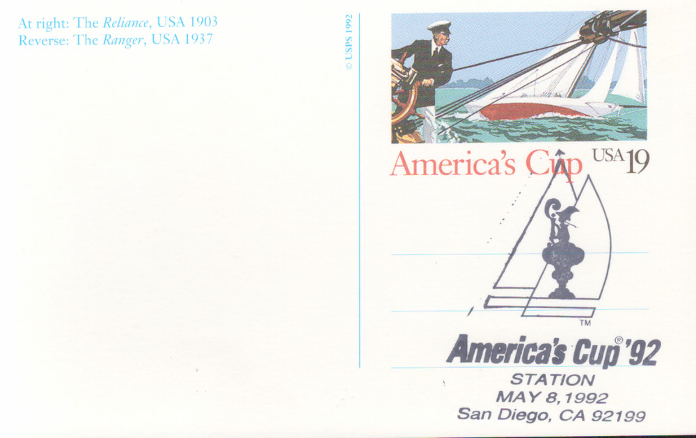 1992 FDC Postal Card- Scott# UX163 - Special FD Cancel