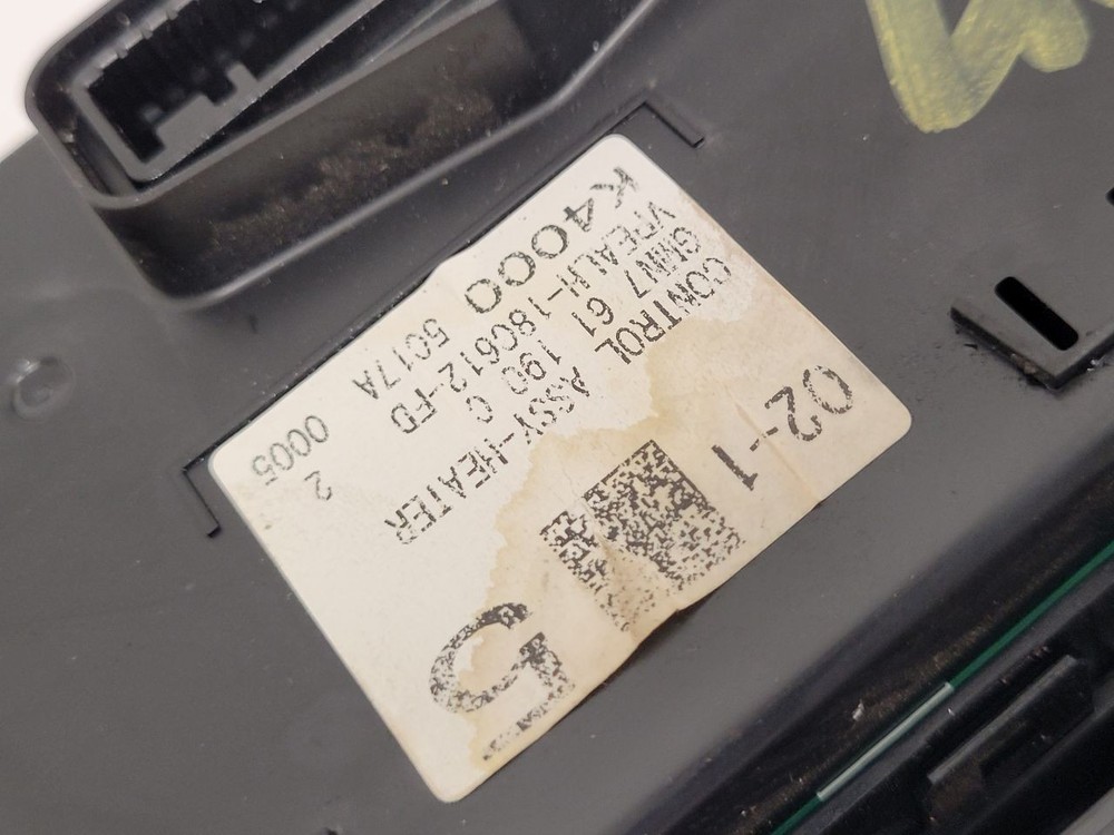 A/C Selector Switch fits 2016 Mazda 6 control automatic temperature contro