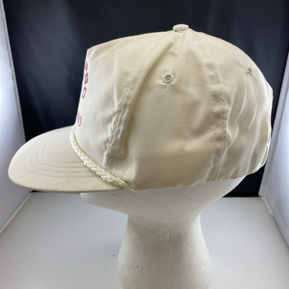 MULLIGANS PRO TEAM WESTFIELD WHITE EMBROIDERED GOLF HAT / CAP STRAPBACK ROPE