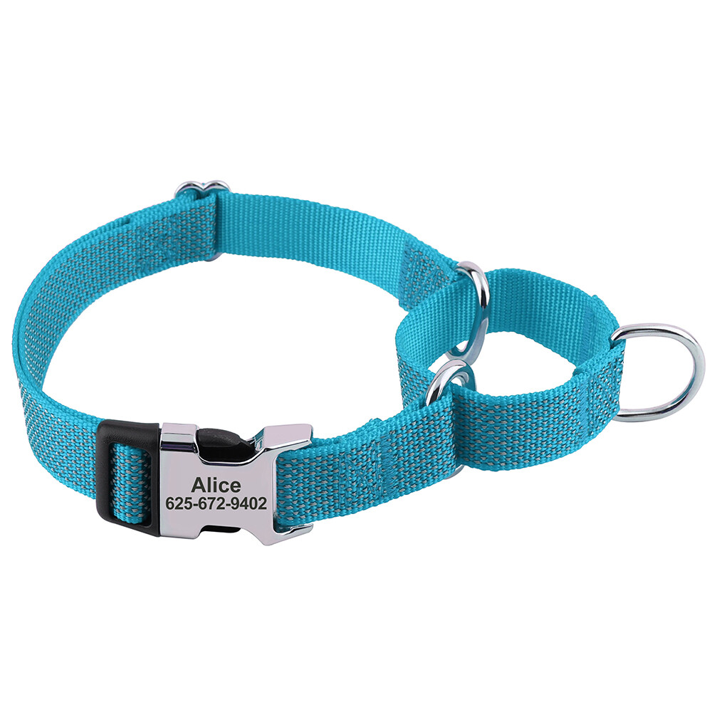 Personalized Martingale Dog Collar Adjustable Durable Non-Slip Training Control