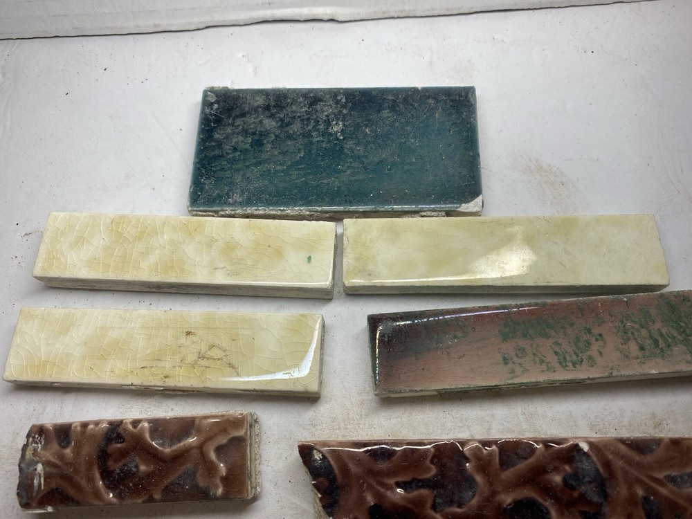 Vintage 11 Piece Ceramic Tile Crafting Lot