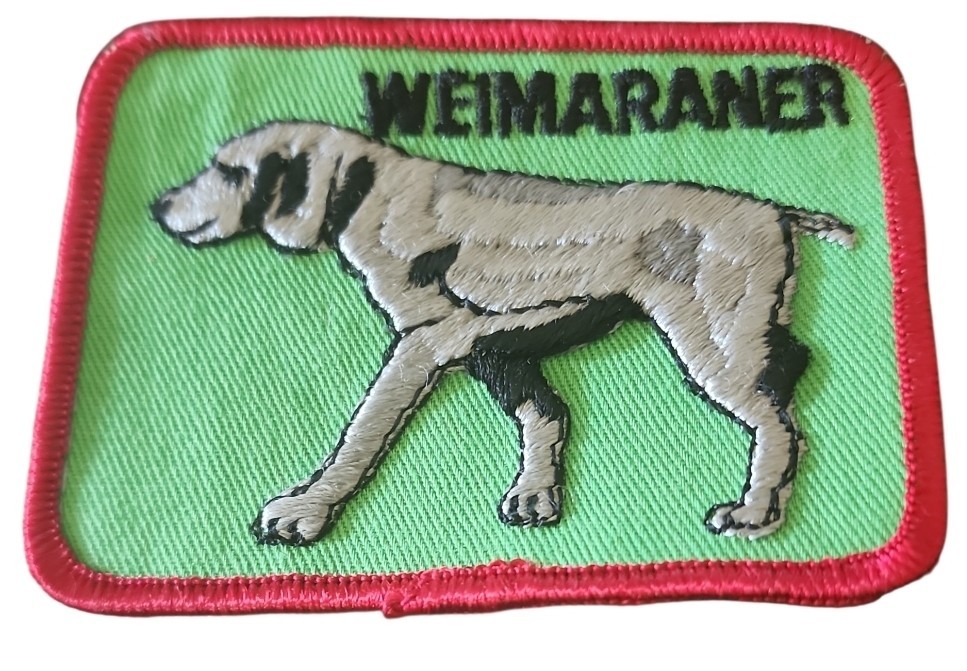 VTG WEIMARANER Sew On Dog Patch