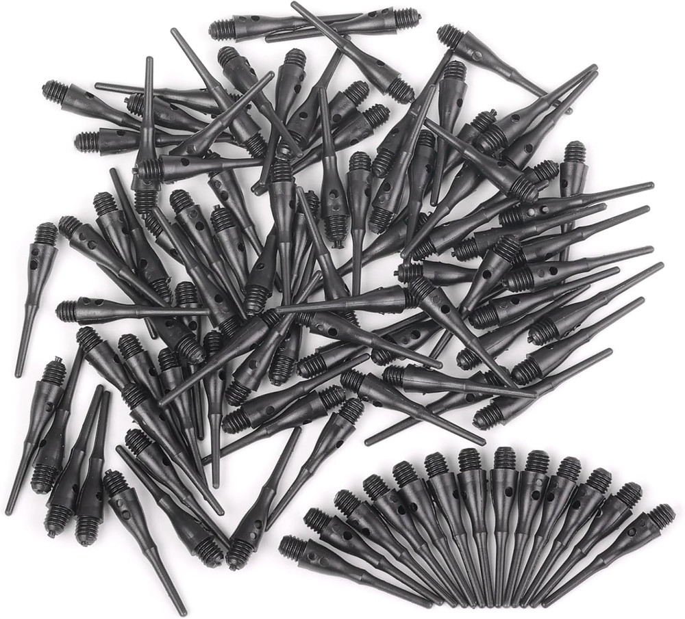 Soft Dart Tips 100 PCS 2BA Thread Plastic Soft Tip Soft Dart Tips Replacement Da