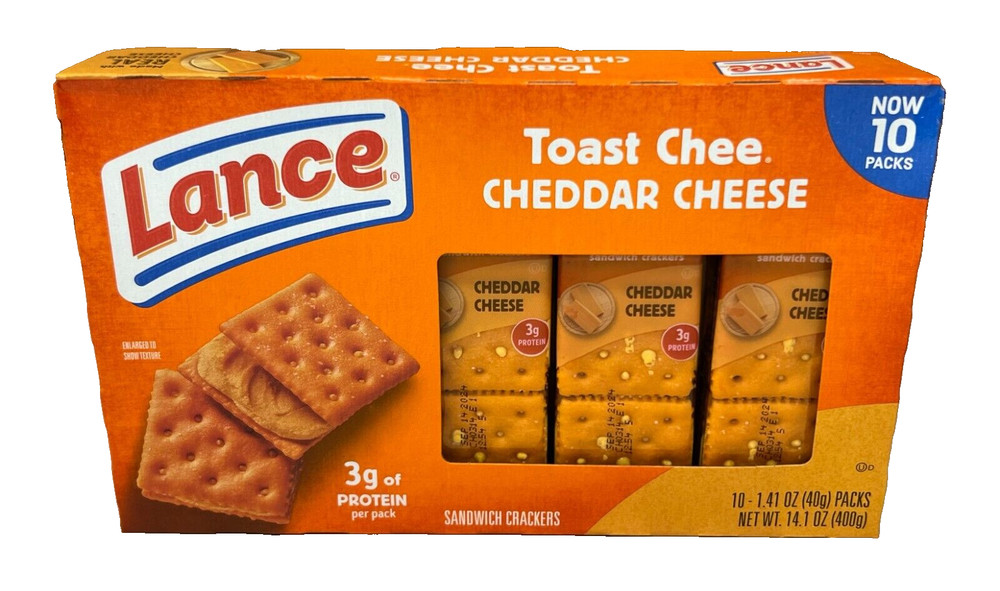 Lance Toast Chee Cheddar Cheese Sandwich Crackers 14.1 oz