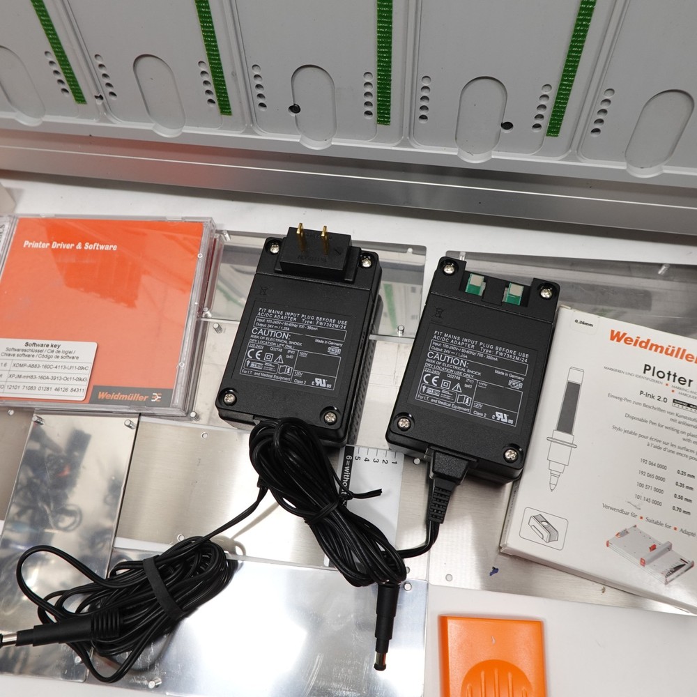 Weidmüller MCP Plus Plotter Printer System w/ Software, Power Supply, Accessorie