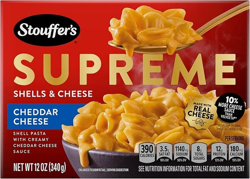 Stouffer's Supreme Shells & Cheese Cheddar Cheese