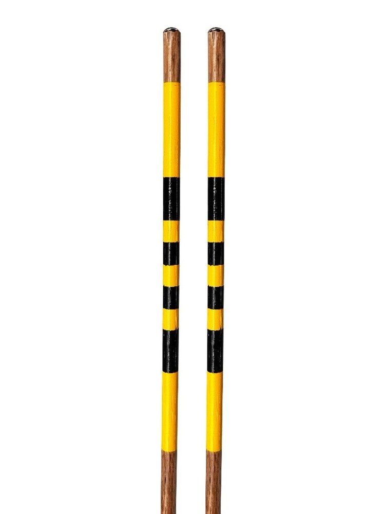 Golf Hickory Alignment Sticks Black Yellow