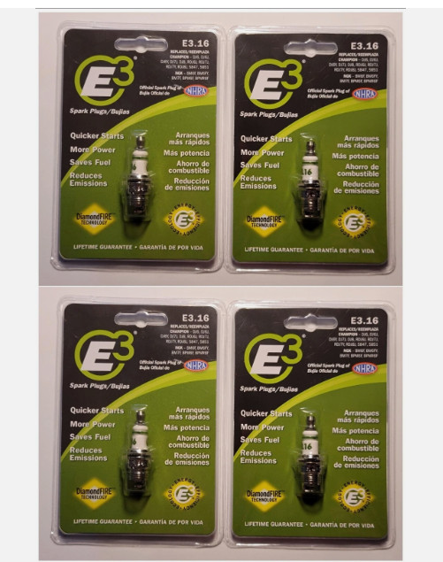 E3 Spark Plugs E3.16 (QTY 4)
