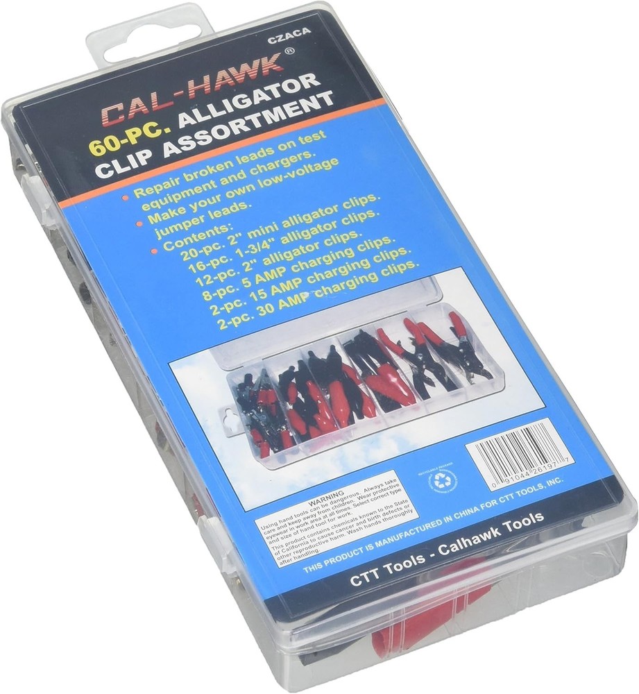 CZACA Versatile 60 Piece Alligator Clip Set – Perfect for Electronics Repairs